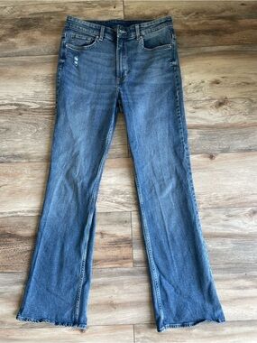 H&M high waisted bootcut jeans
